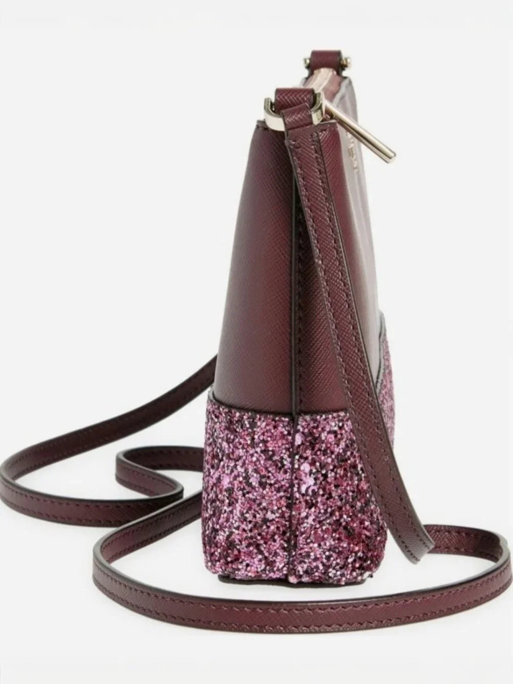 A636 • Flash Glitter Cherrywood Crossbody Bag